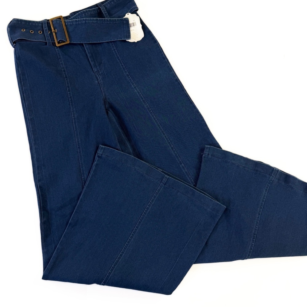 Altar’d State Jeans Womens Medium High Rise Wide Leg Flare Belted New